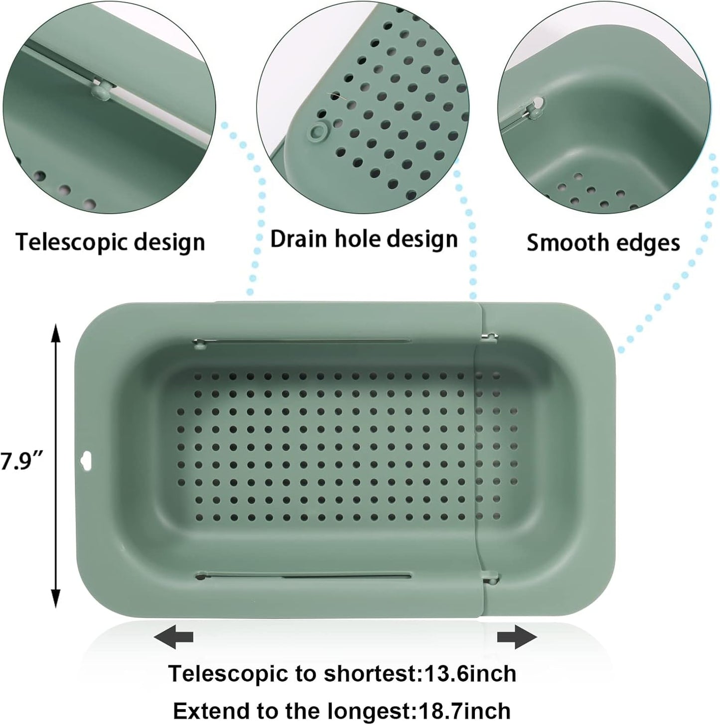 Collapsible Sink Colanders and Strainers