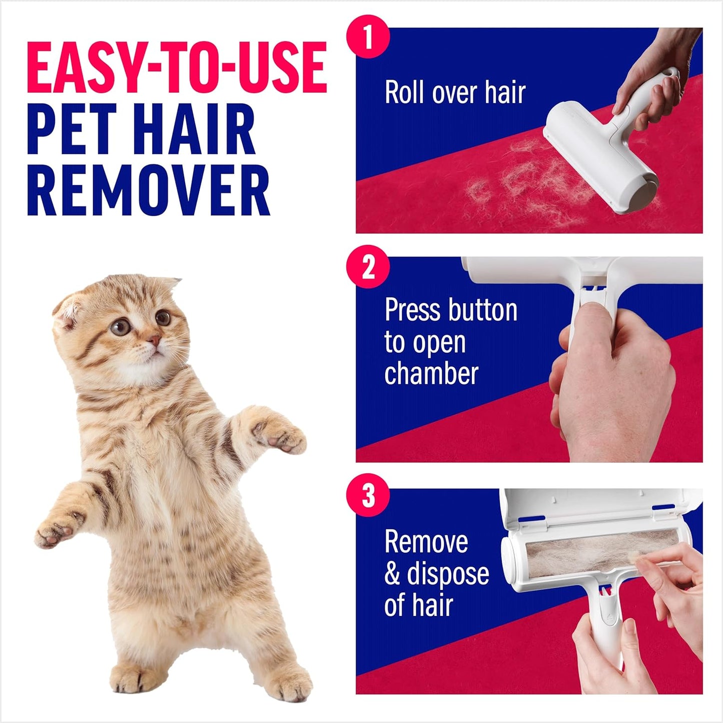 Pet Hair Remover and Reusable Lint Roller